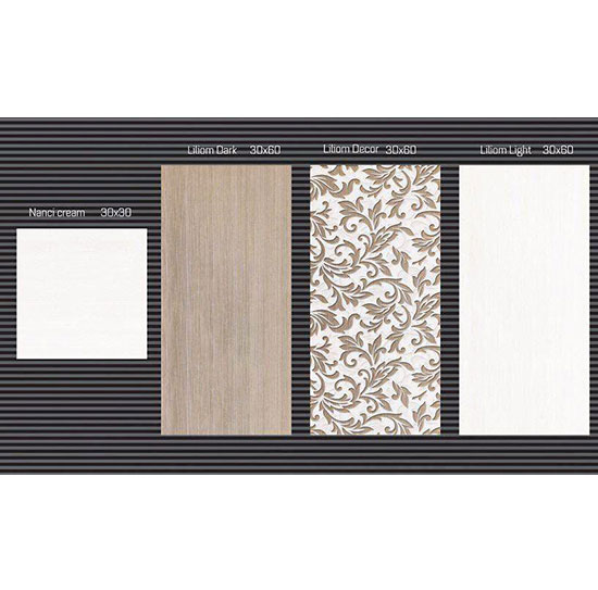 کاشی لیلیوم کرم زرین سایز 60*30