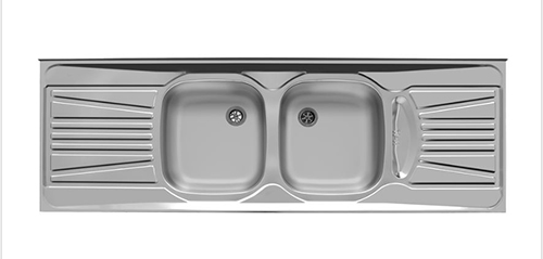 سینک استیل روکار اخوان کد 1634