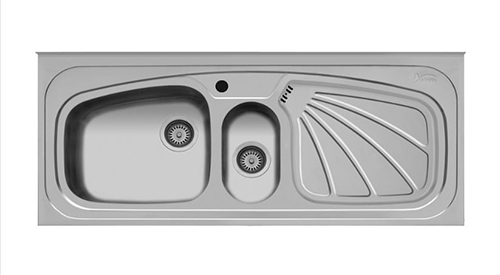 سینک استیل روکار اخوان کد 1636