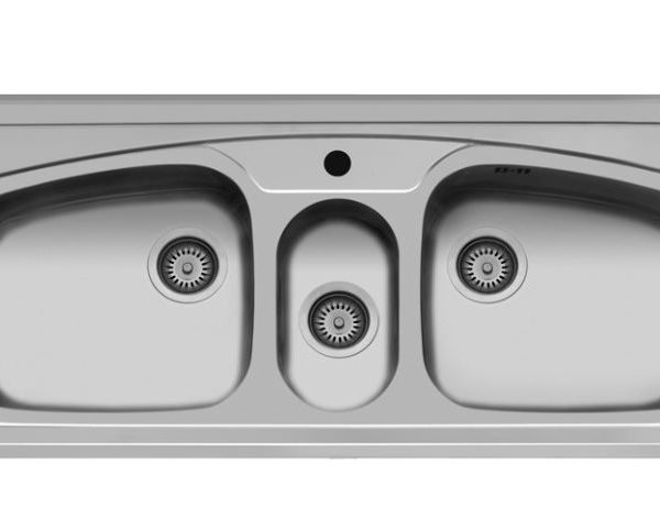 سینک استیل روکار اخوان کد 1637