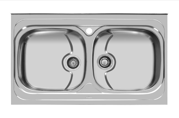 سینک استیل روکار اخوان کد 1653