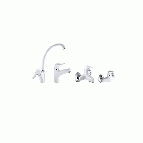 ست شیرآلات اوج مدل داک سفید کد 0194